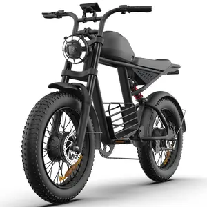 SpeedWind 1000W-1600W(Peak Power) E Bike for Adults,35MPH Electric  Bike, 20" Fat Tire Adult Electric Bicycle with 48V 18.9AH Battery, 7 Speed Fatbike Wheel Pedals