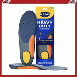 Dr. Scholl's Heavy Duty Support Insole Orthotics, Big & Tall, 200lbs+, Wide Feet, Shock Absorbing, Arch Support, Distributes Pressure, Trim to Fit Inserts, Work Boots & Shoes, Men Size 8-14, 1 Pair