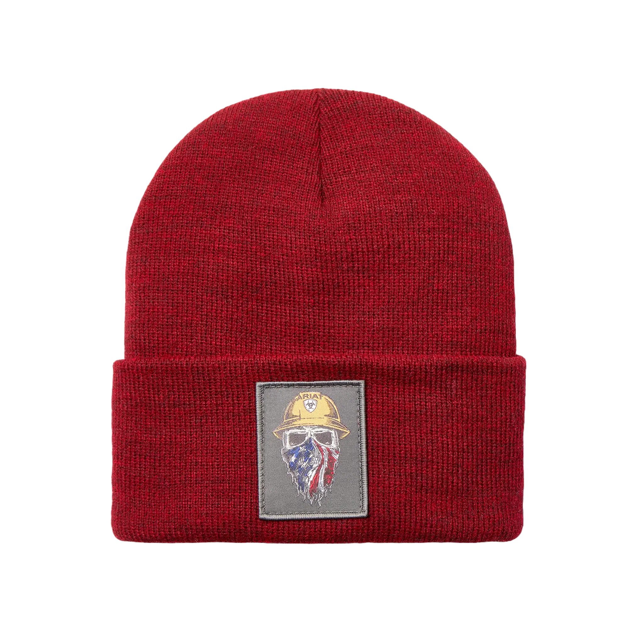 Ariat Rebar Born For This Burgundy Heather Watch Cap Beanie10053435
