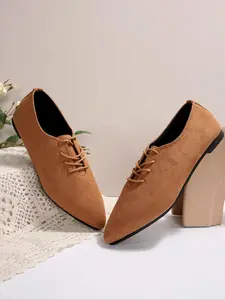 Women's Fashionable Solid Color Lace Up Pointed Toe Flat Shoes, Casual Comfortable Versatile Shoes for Daily Wear, All Match Flats for Women & Girls, Running