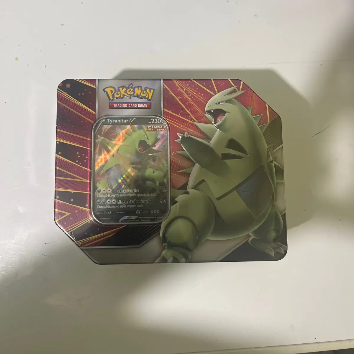 POKEMON V STRIKERS TIN TYRANITAR V SEALED Educational - TikTok Shop