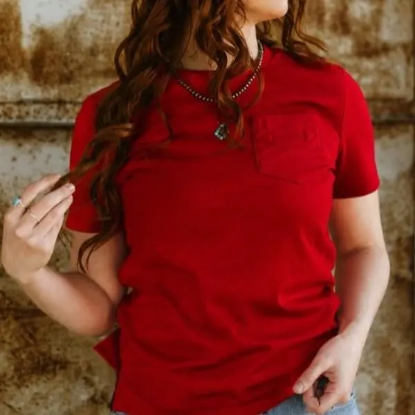 Short Sleeve Arrow Pocket Tee