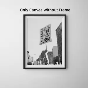 1Pc Optinal Frame Vintage Black and White We Are The Daughters Of The Witches You Couldn't Burn Wall Art Decor, Feminist Art Print, Feminist Wall Art, Grl Pwr, Feminist Gifts, Gift for Her, Decoration, Wall Art for Home, Room Wall Art, Artistic