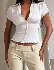 VALERIE SHORT SLEEVE SHIRT - GREY