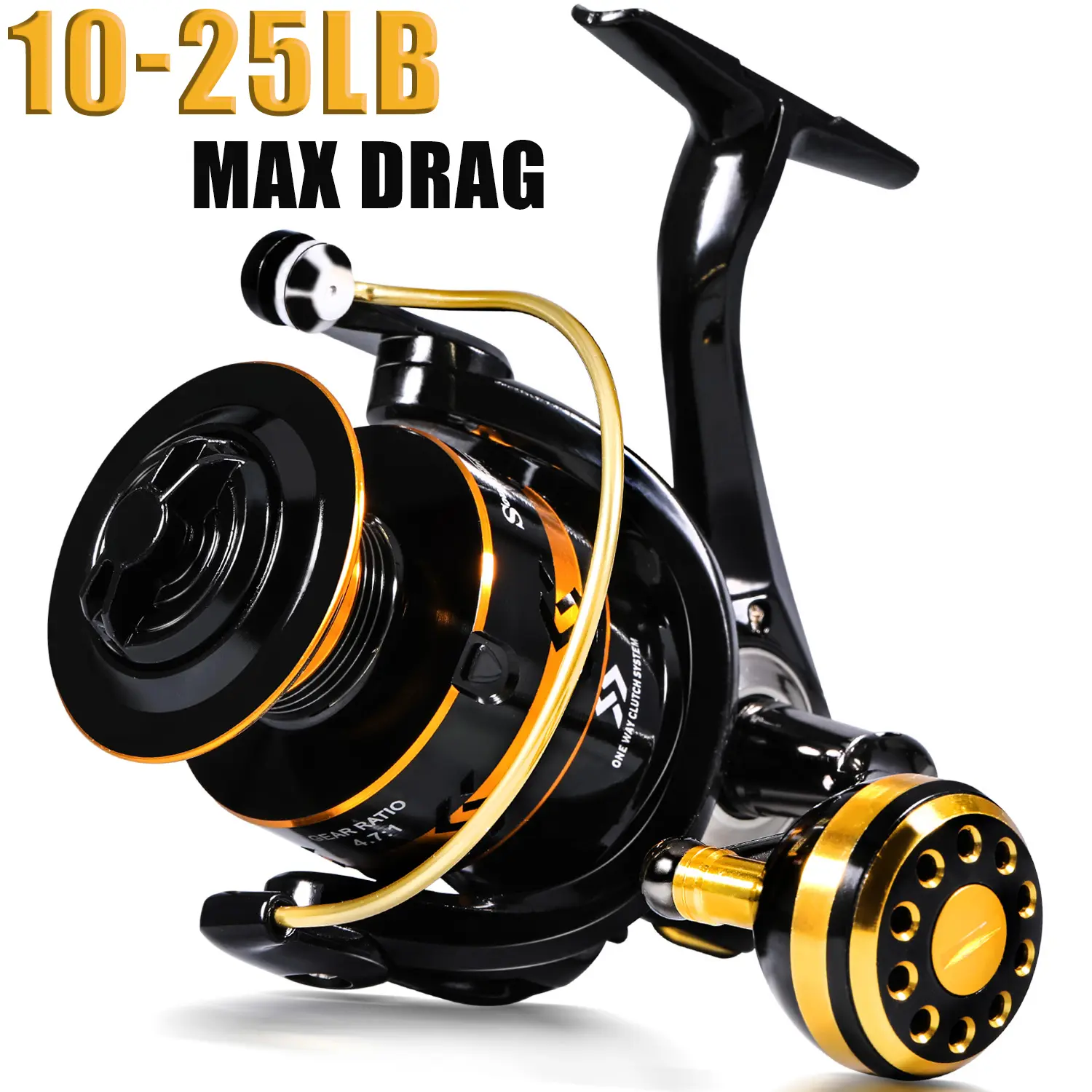 Sougayilang Stainless Steel Fishing Reel, Precision Carving Line Cup, Anti-corrosion Waterproof Spinning Wheel for Outdoor Fishing