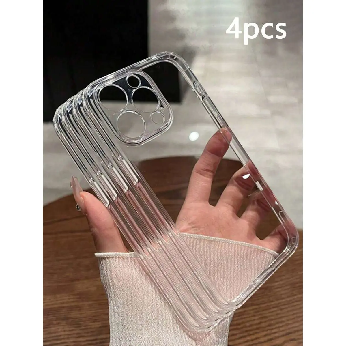 Phone Case: Simple 4pcs Transparent Shockproof Protective Phone Case Compatible with Samsung A03S, A04, A12, A13, A15, A21S, A24, A25, A32, A33, A34, A35, A50, A51, A52, A53, A54, A55, A71, S20/FE, S21/FE/PLUS/ULTRA