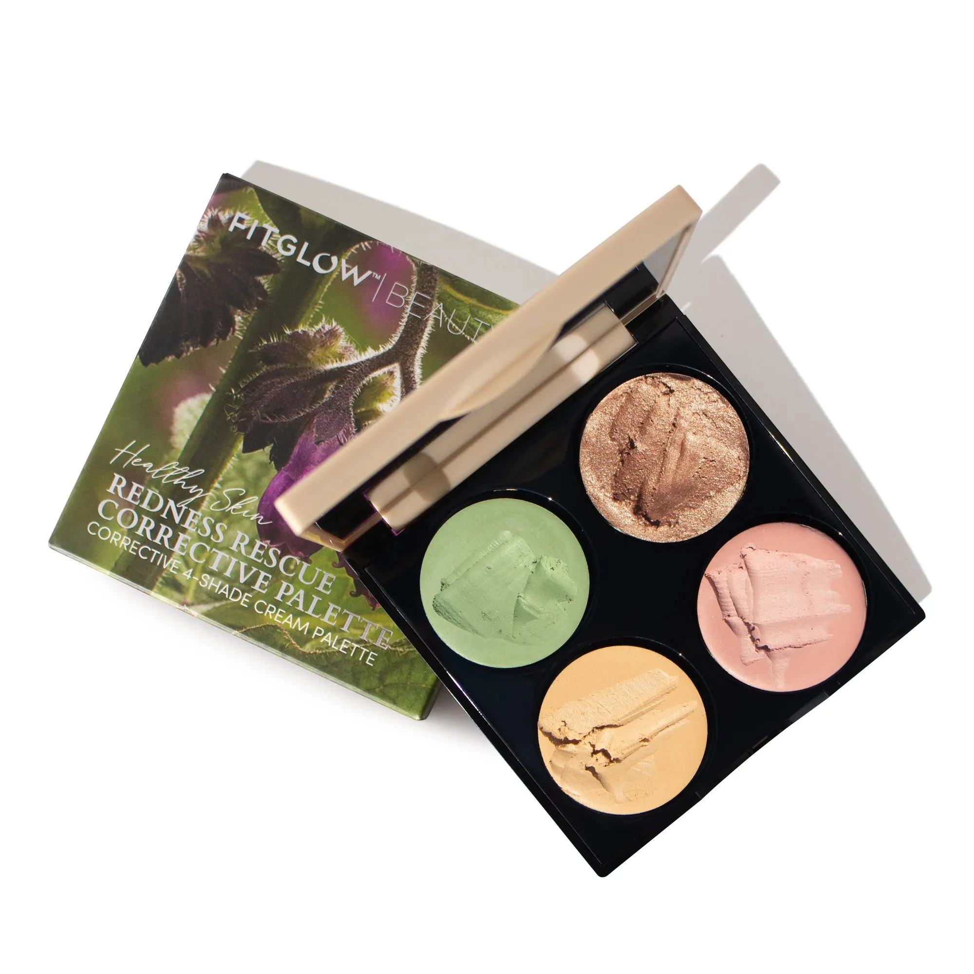 Fitglow Beauty Redness Rescue Corrective Palette – Color Correcting, Barrier Repair & Ceramide-Infused