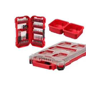 Milwaukee SHOCKWAVE Impact Duty Alloy Steel Screw Driver Bit Set with PACKOUT Organizer (70-Piece)
