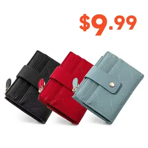 Small Wallet Women Minimalist Slim Bifold Wallets Zipper Leather Wallet For Women Credit Card Large Capacity Holder Lady Wallets With ID Window Outdoorfun  TikTokShopHolidayHaul