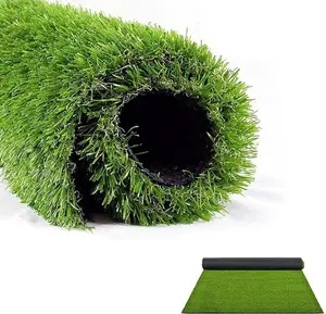 LITA 7ft x 13ft Realistic Deluxe Artificial Grass Synthetic Thick Lawn Turf Carpet Perfect for Indoor/Outdoor Landscape, 7'X13', Green