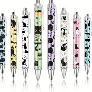 8 Pcs Ballpoint Pens for Women, 1.00 Mm Fine Point, Cute Ink, Smooth Writing, Aesthetic Pens, College Student Pen, Ideal for Students, Classroom, Office Supplies