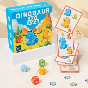Dinosaur Interactive Desktop Game for Family Fun, Reaction Training Toy for Kids, Engaging Parent-Child Battles, Board Dice Game