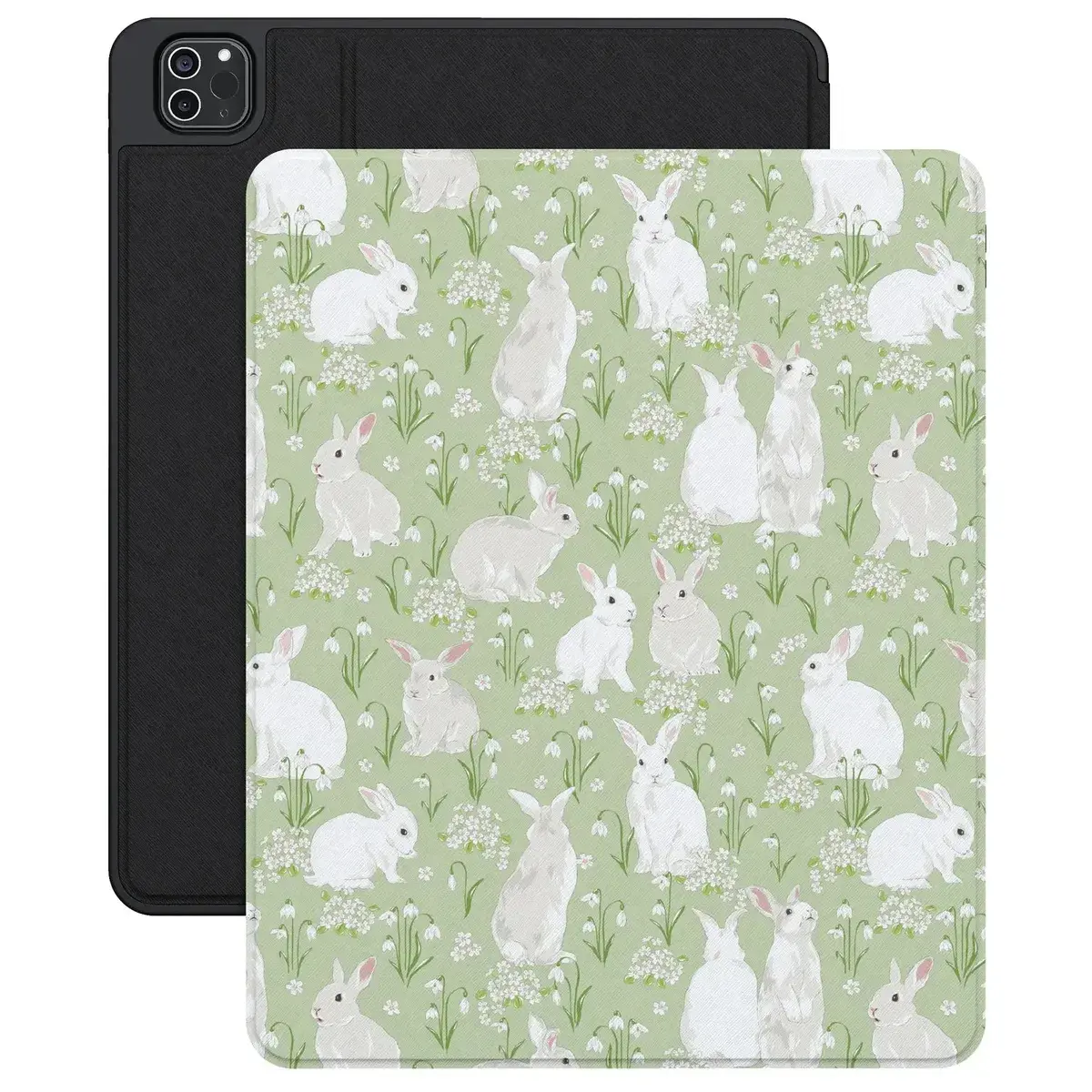 Casely iPad Case | Hop to it | Green Bunny, Cover, Accessories
