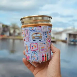 Wheels on the Bus Drink Sleeve Drinkware Stylish Coffee