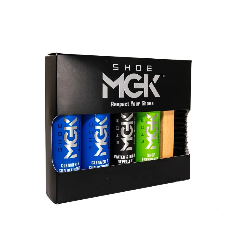 Shoe MGK Leather Care Kit Neutral Leather Conditioner Cream, Cleaner and  Conditioner, Shoe Brush, and a Shoe Shine Sponge. Footwear Comfort - TikTok  Shop