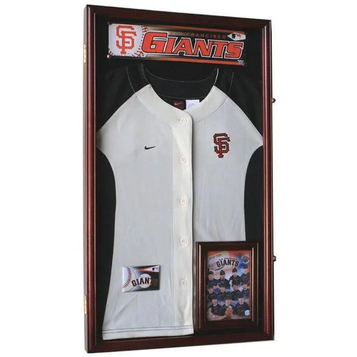 Small Jersey Display Case Cabinet Shadowbox