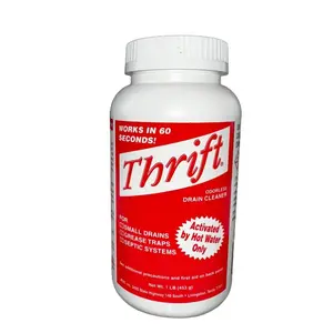 Thrift T-100 Alkaline Based 1-Pound Granular Drain Cleaner Household Kitchen
