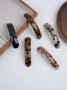 Vintage Elegant Leopard Print Oval Spring Clip Hairpins, Hair Accessories for Women & Girls, Trendy All-match & Exquisite Hair Clip for Daily Use, Barrettes Hair Clips