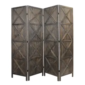Screen Gems SG-393 79 x 79 in. 4 Panel Highland Screen & Room Divider