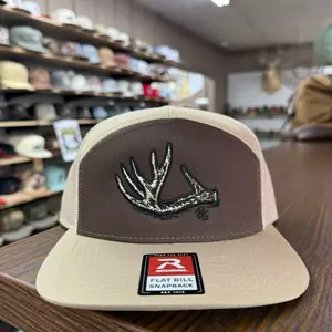 Antler Shed 7 Panel Hat - Brown/Khaki
