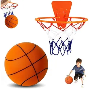 Silent Foam Basketball Uncoated High Density Indoor Low Noise Training Ball-4765