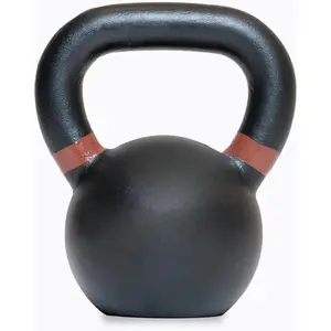 Fitness Single Kettlebells 5lb to 50lb Range, Cast Iron, Strength Training, Adjustable Weight, Power Workout Equipment, Home Gym, Free Weights, Dumbbell Alternative, Exercise, Men, Women