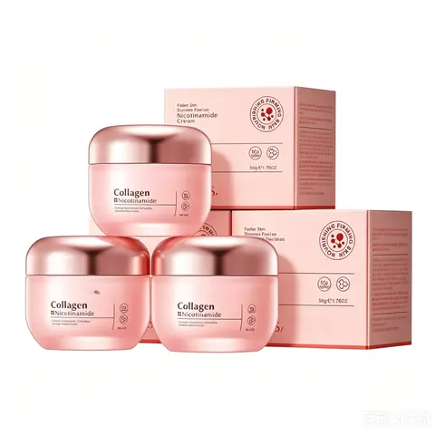 3PCS Korean Cream I Collagen & Niacinamide IAdvanced Radiant & Firming Formula I DeepHydrating K-Beauty Facial Care for GlowingSkin