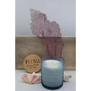 Flora Hand Poured Organic Coconut Wax Candle Exuma Breeze