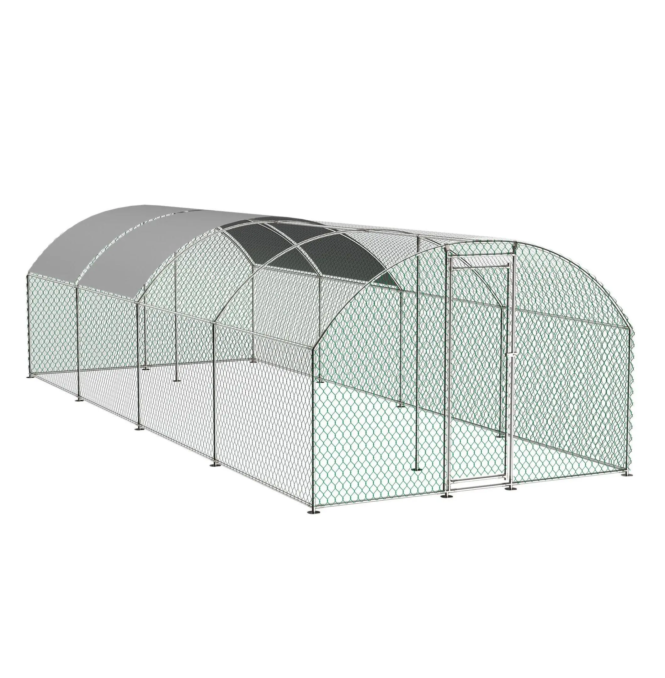Chicken Coop with Run - Large Poultry Cage for Chickens, Waterproof Outdoor Coop with Lockable Door, Predator Protection, Spacious Chicken House for Backyard as Pic