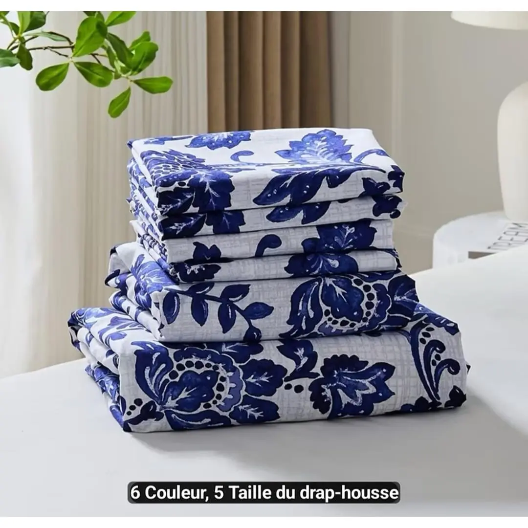 Cozy Bedding Finds housse - Blue Floral Bedding Set - 6 Colors, 5 Sizes - Perfect for Any Bedroom Decor