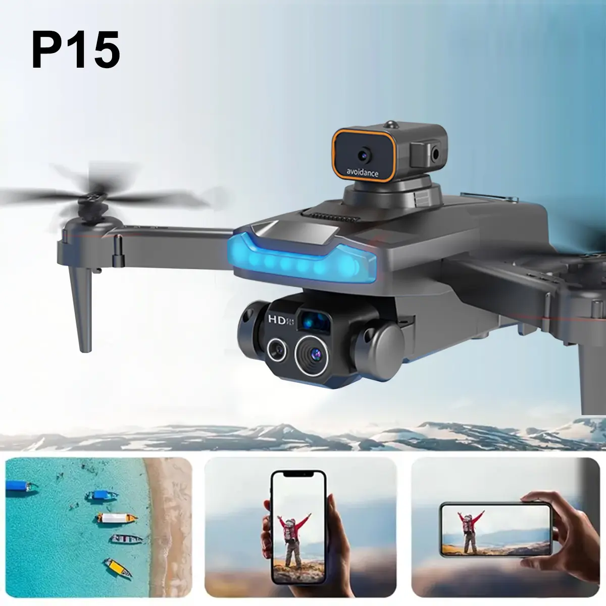 Todetana P15 Mini Drone, Dual Camera, 360° Flip, Headless Mode, Easy Flying RC Drone for Beginners Todetana P15 Mini Drone, Dual Camera, 360° Flip, Headless Mode, Easy Flying RC Drone for Beginners