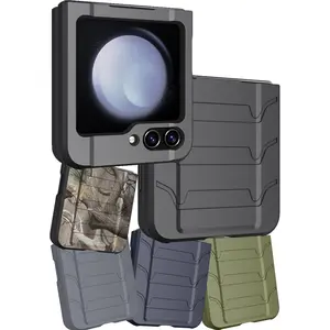 Case for Galaxy Z Flip 5 5G, Nakedcellphone Special Ops Tactical Rugged Protector Cover [Anti-Fingerprint] for Samsung Z Flip5 Phone (SM-F731U, 2023)