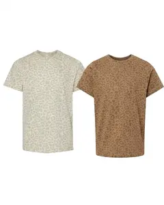 Pack 3 Mens Soft Fine Cotton Blended T-Shirt Black & Brown Leopard Tee S-5XL NEW! Camo Pattern Men's T-shirt, Size S-5XL