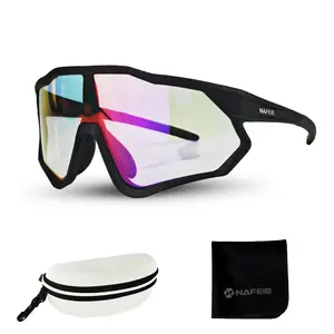 Men's Cycling Sunglasses, Sports Active Polarized MTB Racing Bike Glasses, Variable-Color Protective Goggles, Outdoor Eyewear, Mountain Bike Glasses