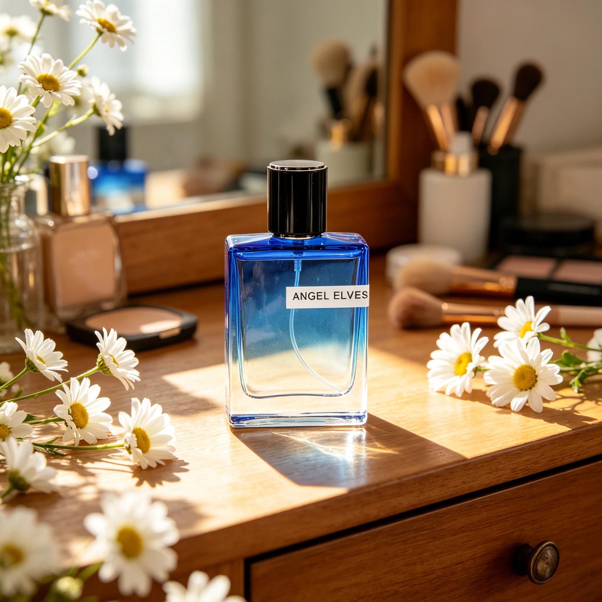 ANGEL ELVES Sea Blue Perfume | 50ml 1.7Fl.OZ | men's colognes | The bright and sweet flavor of lime and citrus, mingled with the floral scents of jasmine and violet, concludes with a gentle musk note |summer fragrance men | long lasting perfume