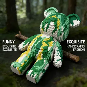 1548pcs Gradient Bear Series Building Blocks Toy, Creative DIY Craft Decor, Desk Home Living Room Decoration, Birthday Gift
