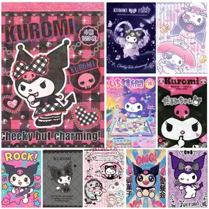 Poster Self-Adhesive Waterproof Art Sticker, Aesthetic Minimalist Wall Poster for Coffee Shop, Bar & Home Room Decor Cartoon Characters K-Kuromi