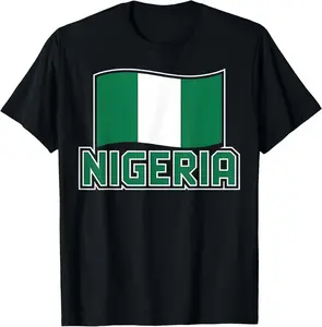100% Cotton Nigeria Nigerian Flag Naija no dey Carry Last T-Shirt