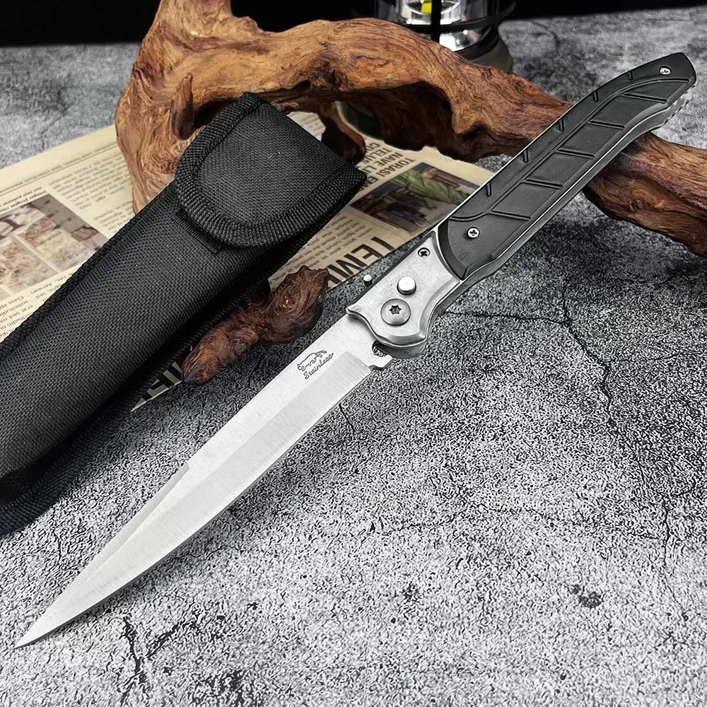 3-Style Stainless Steel Button Lock Folding Knife, 420 Steel Anti-Corrosion Blade, Durable Outdoor Practical Tool, Camping Fishing EDC Pocket Knife, Great Gift for Outdoor Enthusiasts, Knives Pocket, Rustic Folded Knives