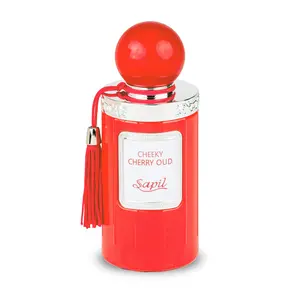Sapil Cheeky Cheery Oud Unisex Eau De Parfum - Spicy Cherry & Rose Blend with Oud Twist - Long Lasting Niche Perfume for Men & Women - 3.38 oz