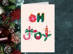 Personalized Greeting Cards 5.5" x 8.5" w/ Envelope | Custom Message | Holiday Cards | Christmas Gift | Unique Gifts for her | Gifts for him