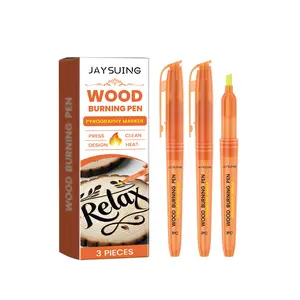 Jaysuing Wood Burning Marker Pen, Artistic Wood Burning Pen, Burning Effect Pen, Wood Marking Pen
