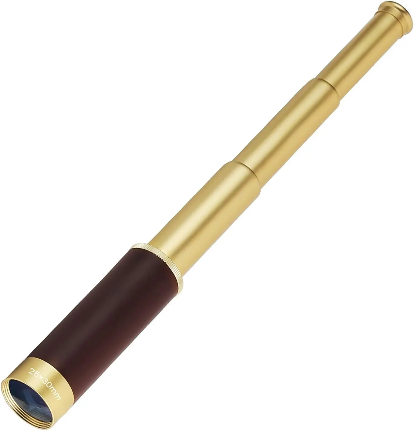 Pirate Spyglass Telescope, Caribbean Collapsible Spyglass 25x30 High Powered Zoomable Pirate Monocular Telescope Handheld Telescope Pirate Spyglass for Bird Watching Hunting Hiking Travelling
