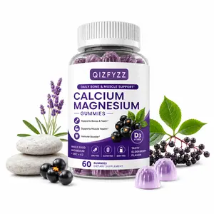 Calcium Magnesium Gummies with Vitamin D3 & K2 – Plant-Based Bone Strength Supplement for Women & Men, Supports Bone Health, Muscle Relaxation, Calm Mood & Better Sleep