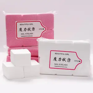 300pcs/540pcs/1000pcs Nail Magic Wipes, Lint-Free Cotton Pads for Eyelash Glue Bottle Cleaning, Nail Gel Polish Remover Pads, Nail Cleaning Wipes, Nail Art Remover, Manicure tools