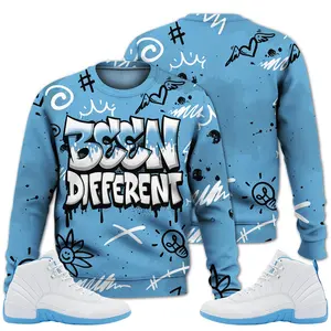2025 Retro Melo 12s Sweatshirt, Drip Been Different Outfits Streetwear Unisex Sneaker Matching Graphic Tee Fabric Fleece Womenswear Hoodie Polyester Tops Pullover Long Sleeve