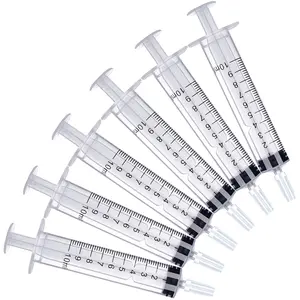 10ml Syringe for Liquid 10cc Syringes Without Needle Individually Wrapped Pack of 12