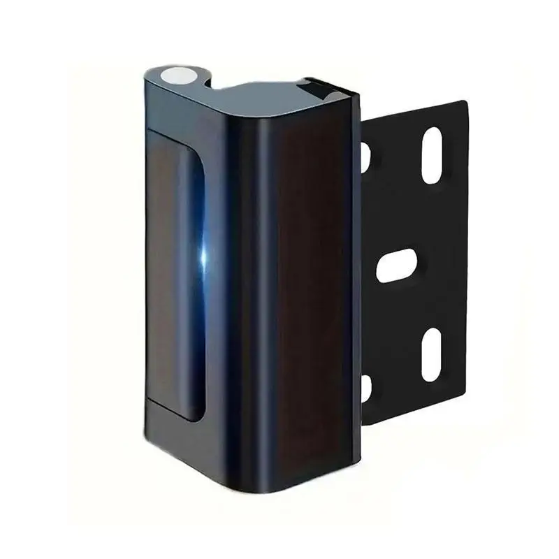 Stainless Steel Door Stop, 1 Count Punch Free Door Lock, Door Security Lock, Home Door Hardware, Door Hardware for Home, Office, Hotel, Apartment