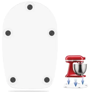 Mixer Slider Mat Compatible for 4.5 QT Tilt Head Stand Mixer Acrylic Mixer Mover Slider Pad Flexible Kitchen Appliance Slider Mat Mixer Accessories 13.38x8.26x0.4inch