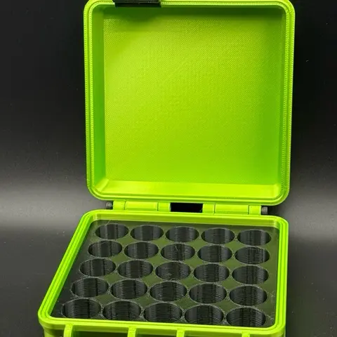 25 Vial Peptide Case for 3ml Vials - Green Storage Solution for Lab Supplies